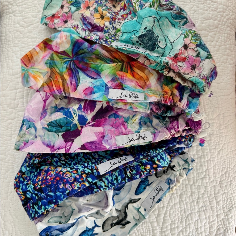 ScrubLifeAu Cotton Scrub Caps (5)